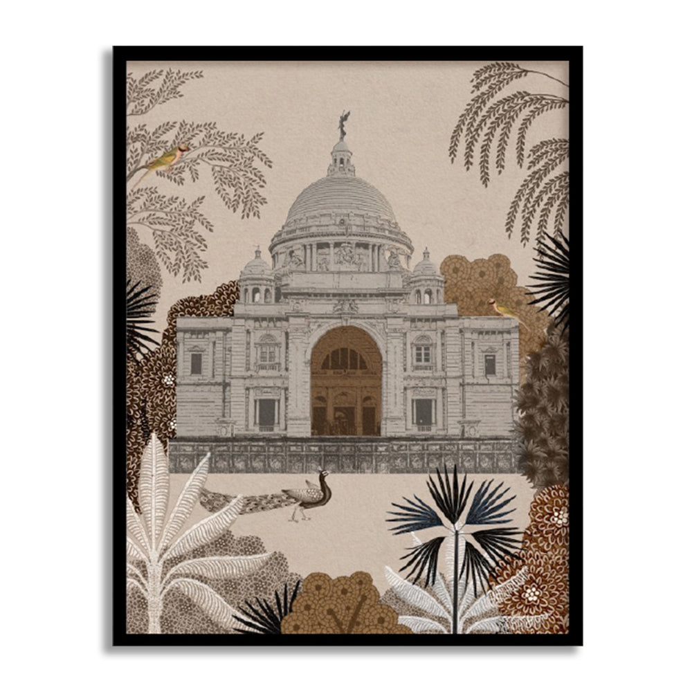 Nostalgic Grandeur Traditional Artwork Canvas Print for Wall